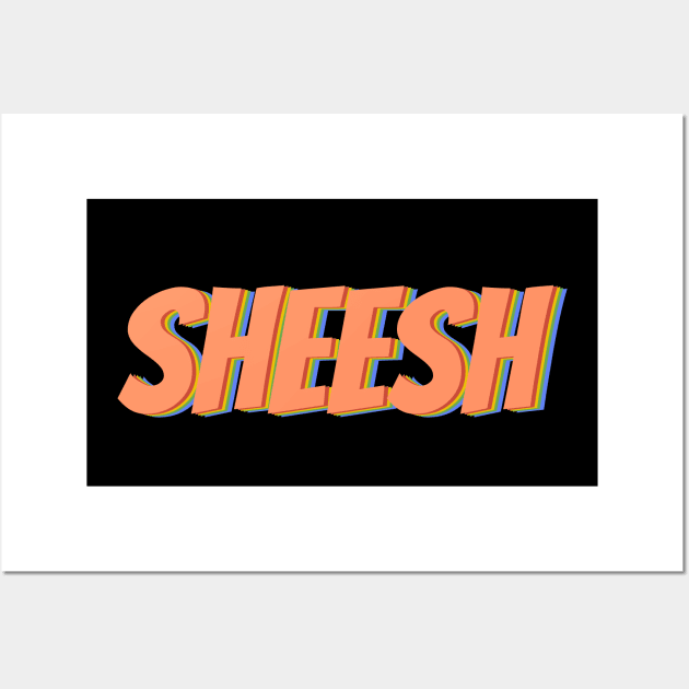 Sheesh (Trippy Orange) Wall Art by Graograman